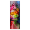 Led Wandbild Florales Frauenportraet Rosalie Schmal Produktvorschau Frontal