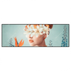 Led Wandbild Florales Frauenportraet Viola Panorama Produktvorschau Frontal