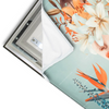 Led Wandbild Florales Frauenportraet Viola Querformat Materialvorschau
