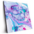 Led Wandbild Fluid Art Bubbless Aquamarin Quadrat Produktvorschau Seitlich