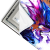 Led Wandbild Fluid Art Floral Querformat Materialvorschau