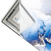 Led Wandbild Fluid Art Winter Wonderland Querformat Materialvorschau