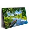 Led Wandbild Flusslandschaft Querformat Produktvorschau Seitlich