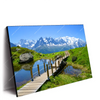 Led Wandbild Franzoesische Alpen Querformat Produktvorschau Seitlich