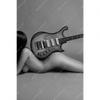 Led Wandbild Frau Gitarre No 2 Hochformat Motivvorschau