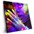 Led Wandbild Frau Im Neonlicht Quadrat Produktvorschau Seitlich
