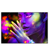 Led Wandbild Frau Im Neonlicht Querformat Produktvorschau Frontal