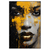 Led Wandbild Frau Mit Goldfarbe Hochformat Produktvorschau Frontal