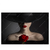 Led Wandbild Frau Mit Hut Rose Querformat Produktvorschau Frontal