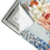 Led Wandbild Frauenportrait Mit Blumen Hochformat Materialvorschau