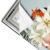 Led Wandbild Frauenportrait Mit Blumen Schmal Materialvorschau