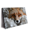Led Wandbild Friedlicher Fuchs Und Blumen Querformat Produktvorschau Seitlich