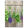 Led Wandbild Frische Kraeuter An Holzstange Hochformat Produktvorschau Frontal
