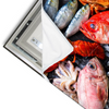 Led Wandbild Frischer Fisch Und Meeresfruechte Querformat Materialvorschau