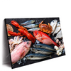 Led Wandbild Frischer Fisch Und Meeresfruechte Querformat Produktvorschau Seitlich