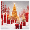 Led Wandbild Froehliche Weihnachten Quadrat Produktvorschau Frontal