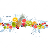 Led Wandbild Fruechte In Spritzwasser Querformat Motivvorschau