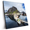 Led Wandbild Fruehling In Norwegen Quadrat Produktvorschau Seitlich