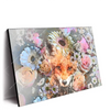 Led Wandbild Fuchs Blumen Querformat Produktvorschau Seitlich