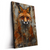 Led Wandbild Fuchs Grunge Stil Hochformat Produktvorschau Seitlich