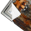 Led Wandbild Fuchs Grunge Stil Quadrat Materialvorschau