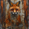 Led Wandbild Fuchs Grunge Stil Quadrat Motivvorschau