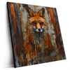 Led Wandbild Fuchs Grunge Stil Quadrat Produktvorschau Seitlich