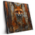 Led Wandbild Fuchs Grunge Stil Quadrat Produktvorschau Seitlich