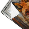 Led Wandbild Fuchs Grunge Stil Querformat Materialvorschau