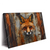 Led Wandbild Fuchs Grunge Stil Querformat Produktvorschau Seitlich