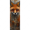 Led Wandbild Fuchs Grunge Stil Schmal Motivvorschau