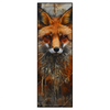 Led Wandbild Fuchs Grunge Stil Schmal Produktvorschau Frontal