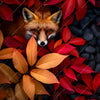 Led Wandbild Fuchs Im Herbstlaub Quadrat Motivvorschau