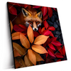 Led Wandbild Fuchs Im Herbstlaub Quadrat Produktvorschau Seitlich