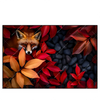Led Wandbild Fuchs Im Herbstlaub Querformat Produktvorschau Frontal
