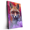 Led Wandbild Fuchs In Farbnebel Hochformat Produktvorschau Seitlich
