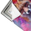 Led Wandbild Fuchs In Farbnebel Quadrat Materialvorschau