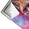 Led Wandbild Fuchs In Farbnebel Querformat Materialvorschau