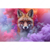 Led Wandbild Fuchs In Farbnebel Querformat Motivvorschau