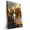 Led Wandbild Fuchs Mit Goldenen Fluegeln Hochformat Produktvorschau Seitlich