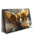 Led Wandbild Fuchs Mit Goldenen Fluegeln Querformat Produktvorschau Seitlich