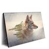Led Wandbild Fuchs Wald Querformat Produktvorschau Seitlich