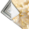 Led Wandbild Funkelnde Blumen In Gold Hochformat Materialvorschau