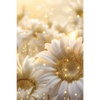 Led Wandbild Funkelnde Blumen In Gold Hochformat Motivvorschau