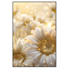 Led Wandbild Funkelnde Blumen In Gold Hochformat Produktvorschau Frontal