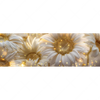 Led Wandbild Funkelnde Blumen In Gold Panorama Motivvorschau