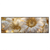 Led Wandbild Funkelnde Blumen In Gold Panorama Produktvorschau Frontal