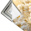 Led Wandbild Funkelnde Blumen In Gold Querformat Materialvorschau