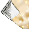 Led Wandbild Funkelnde Blumen In Gold Schmal Materialvorschau
