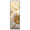 Led Wandbild Funkelnde Blumen In Gold Schmal Produktvorschau Frontal